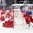 COLOGNE, GERMANY - MAY 11: Russia's Nikita Kucherov #86 looks for a scoring chance against Denmark's George Sorensen #39 while Emil Kristensen #28 looks on during preliminary round action at the 2017 IIHF Ice Hockey World Championship. (Photo by Andre Ringuette/HHOF-IIHF Images)

